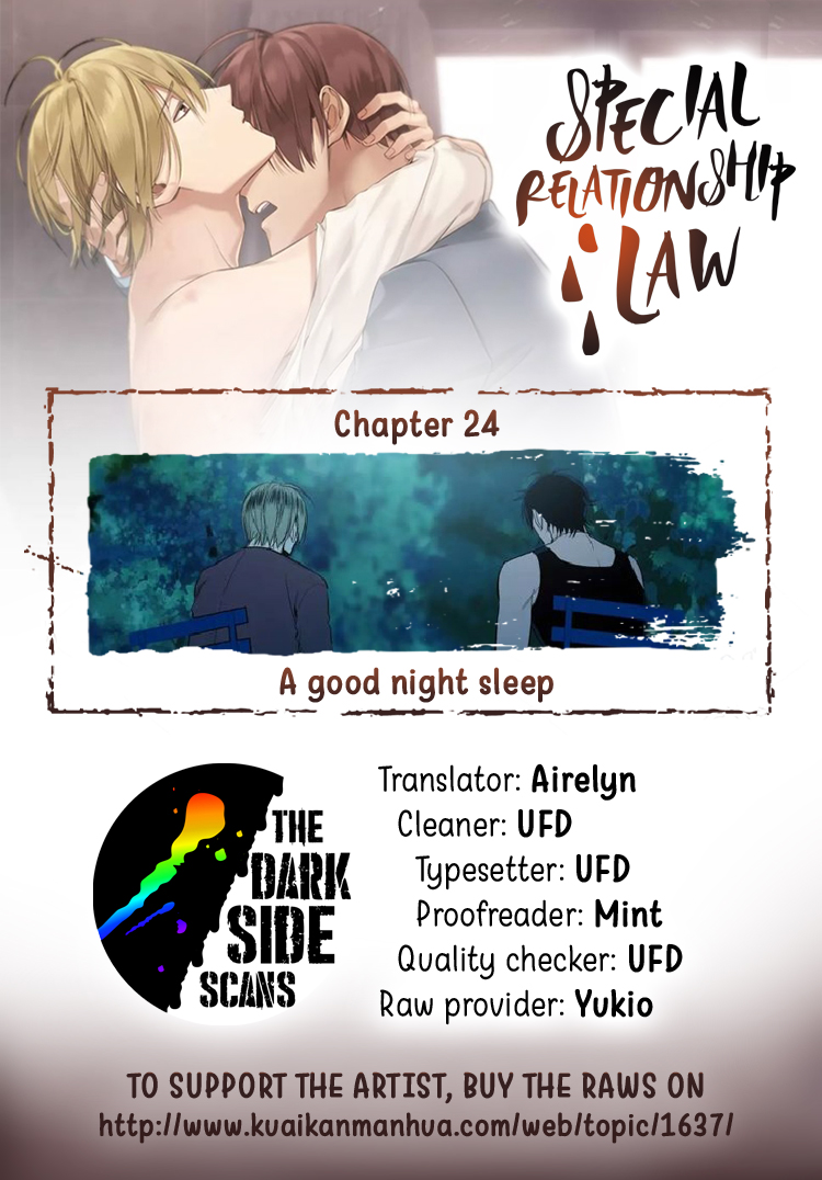 Special Relationship Law Chapter 24 page 1 - Chapter 24: A Good Night Sleep
