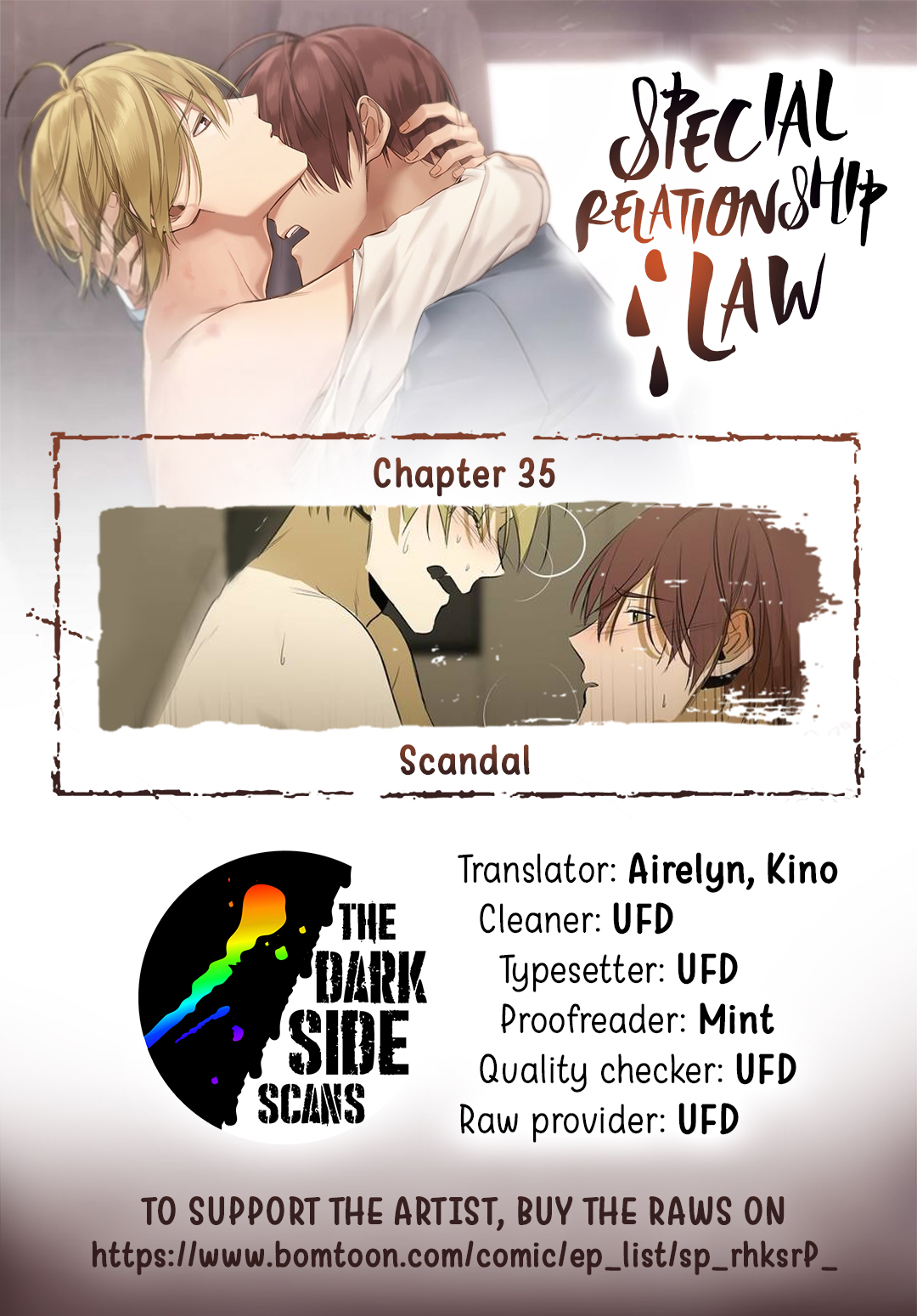 Special Relationship Law Chapter 35 page 1 - Chapter 35: Scandal