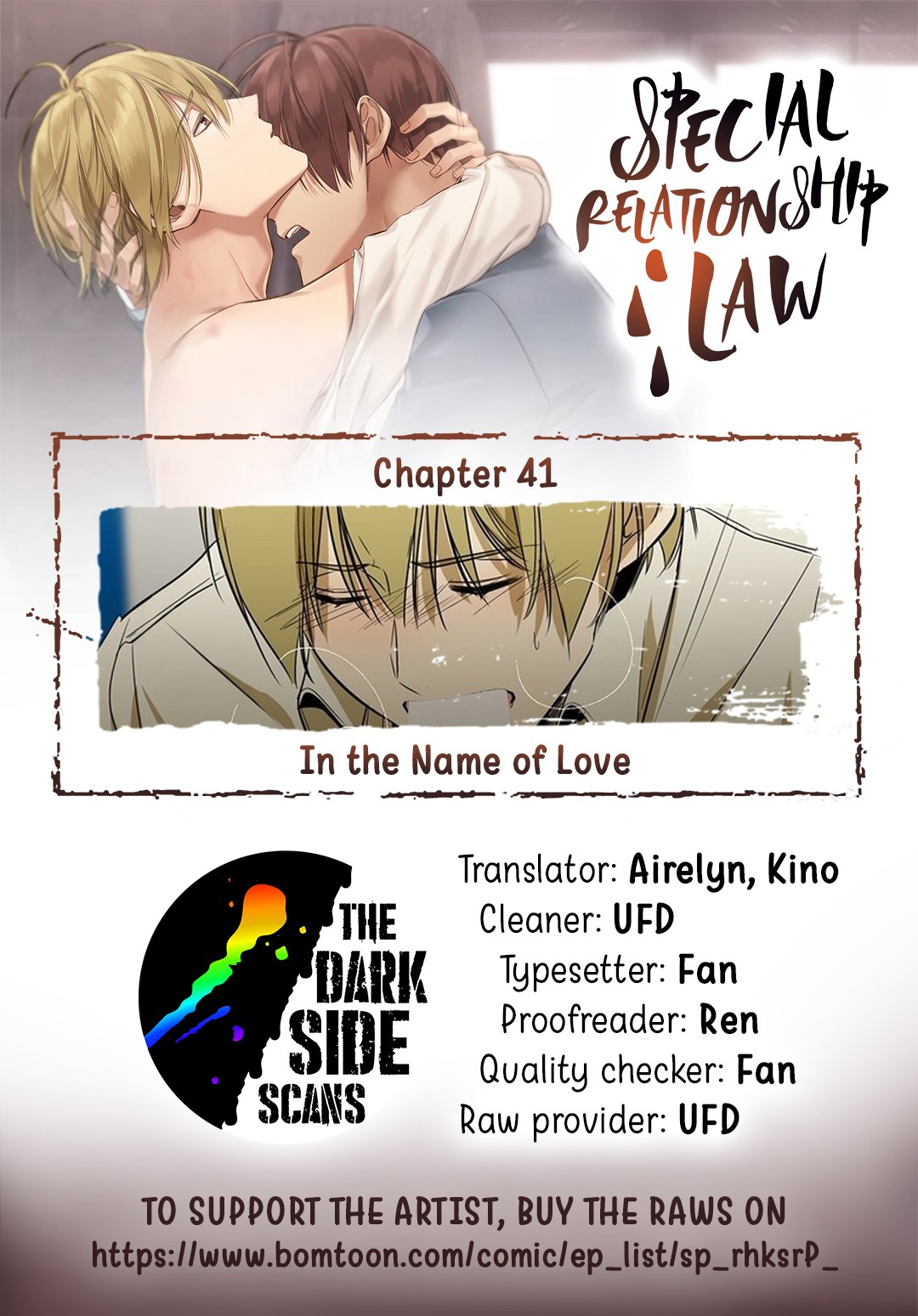 Special Relationship Law Chapter 41 page 1 - Chapter 41: In the Name of Love