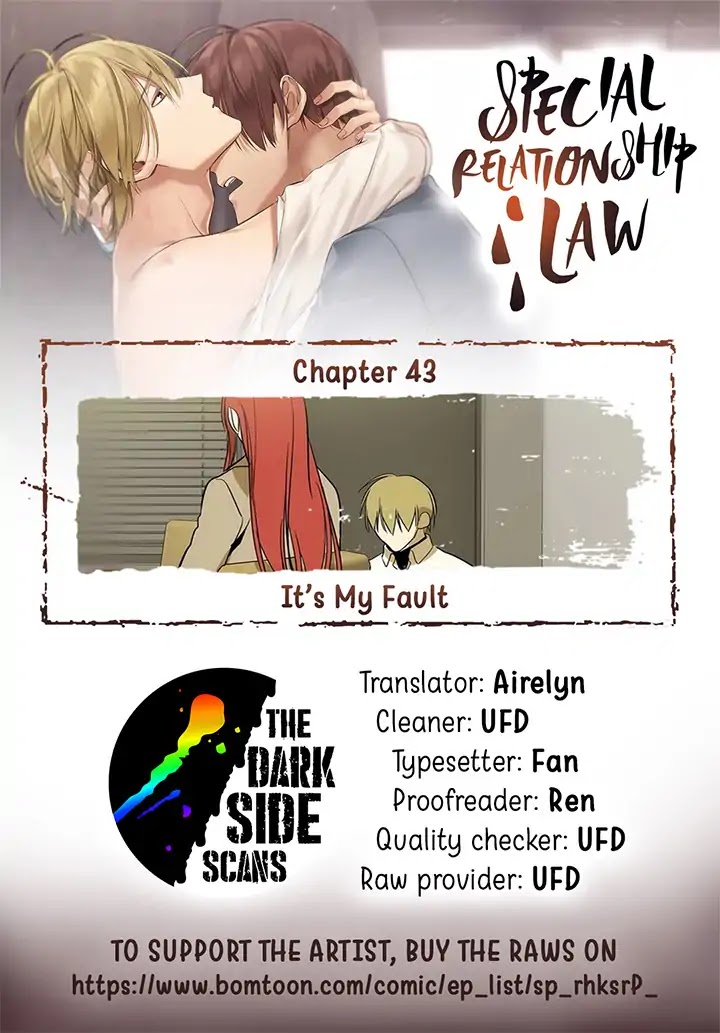 Special Relationship Law Chapter 43 page 1 - Chapter 43: It’s My Fault