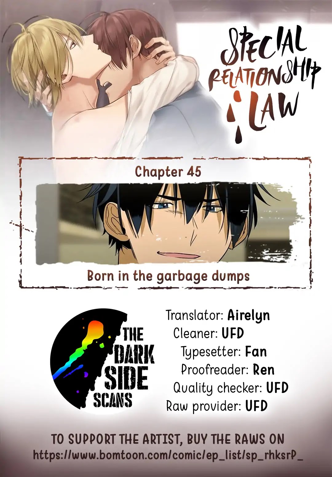 Special Relationship Law Chapter 45 page 1 - Chapter 45: Born in the garbage dumps