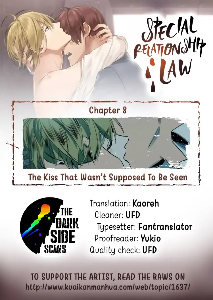 Special Relationship Law Chapter 8 page 1 - Chapter 8: The Kiss That Wasn’t Supposed To Be Seen