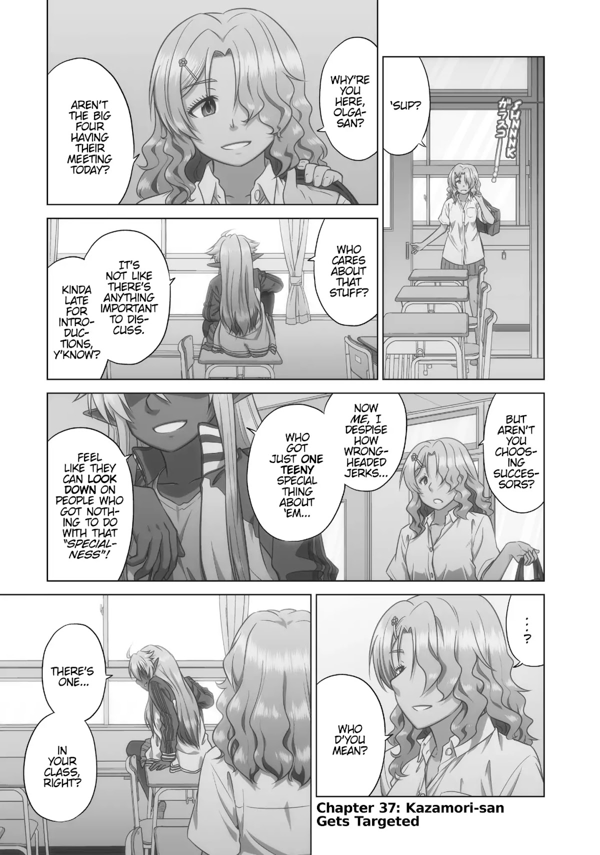 Species Domain Chapter 37 page 1 - Chapter 37: Kazamori-san Gets Targeted