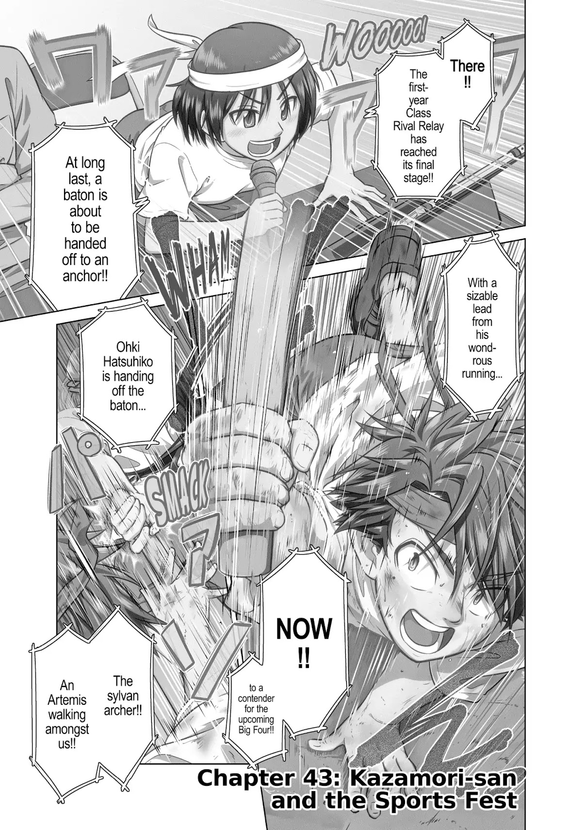 Species Domain Chapter 43 page 1 - Chapter 43: Kazamori-san and the Sports Fest