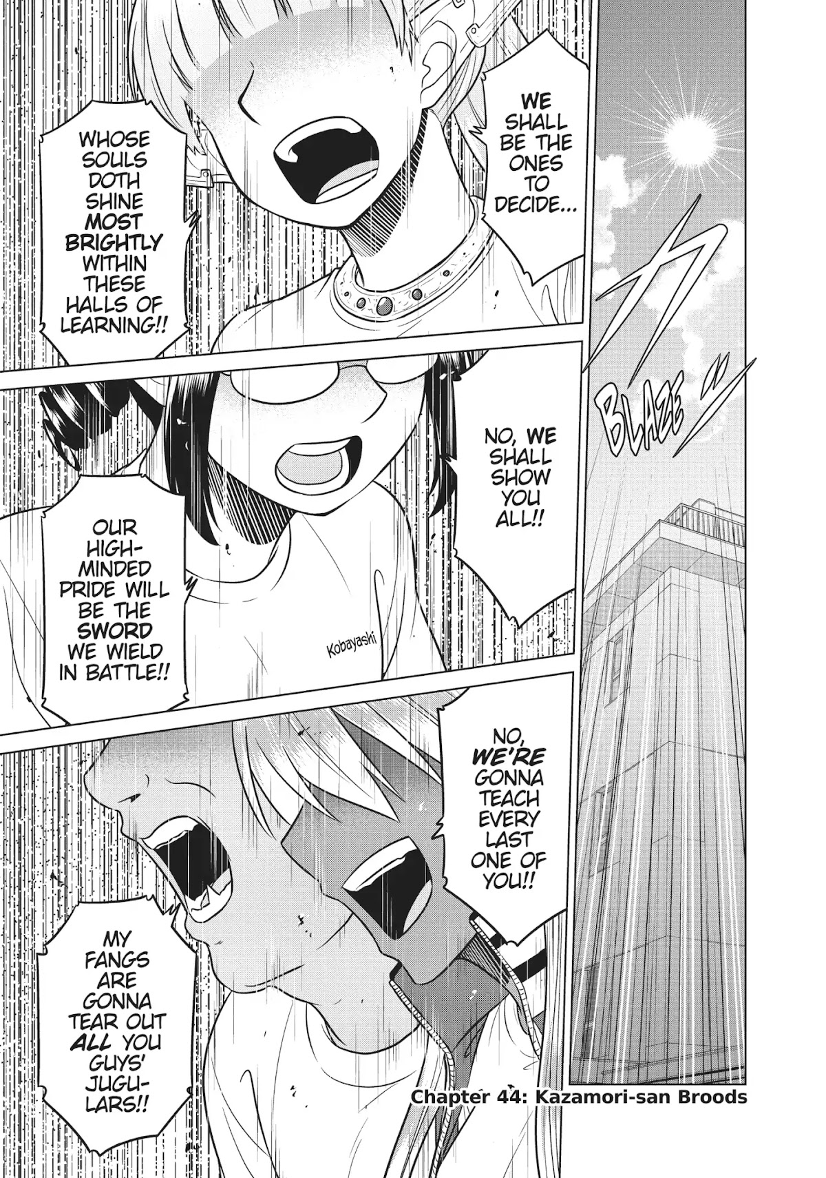 Species Domain Chapter 44 page 1 - Chapter 44: Kazamori-san Broods