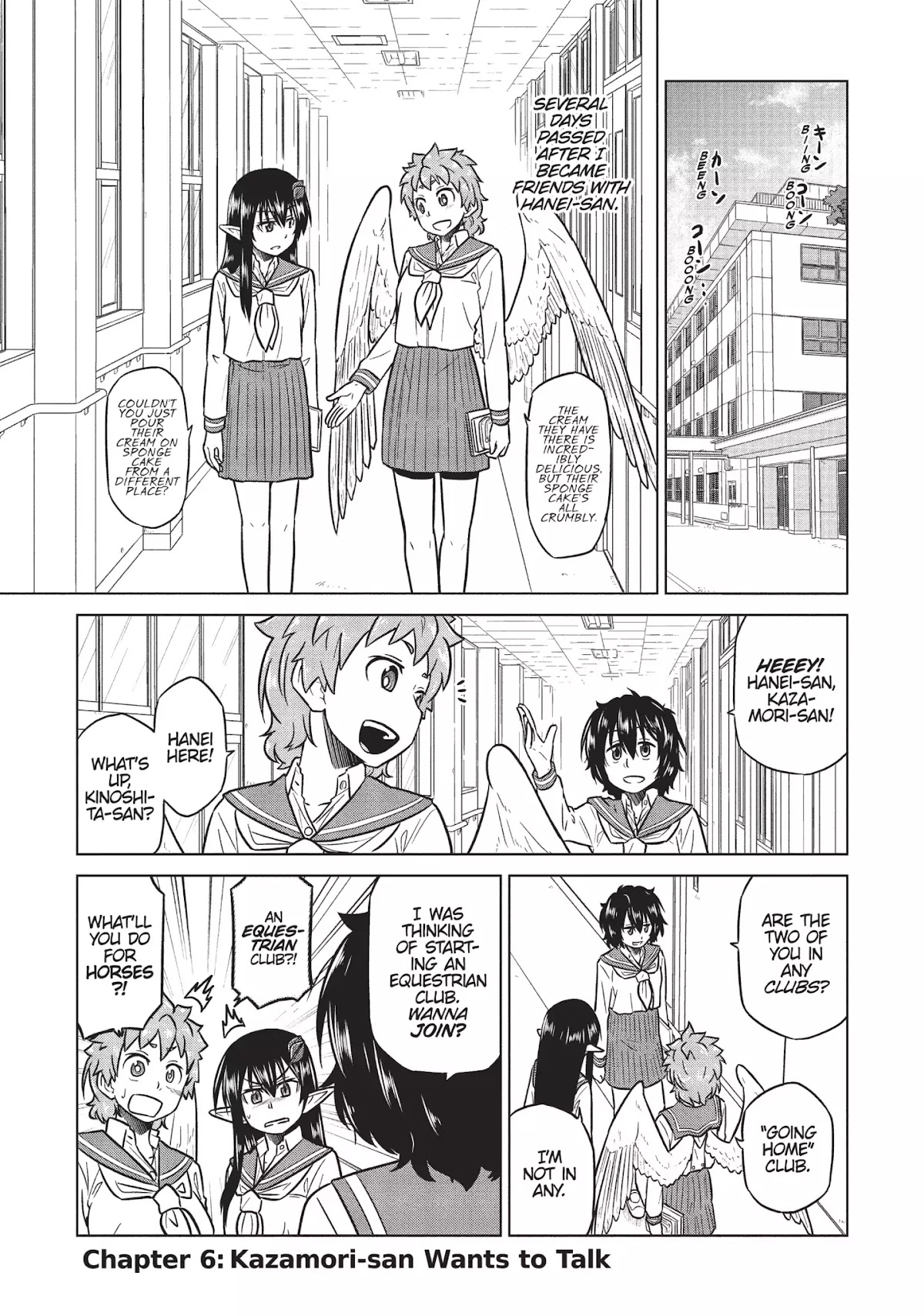 Species Domain Chapter 6 page 1 - Chapter 6: Kazamori-san Want to Talk