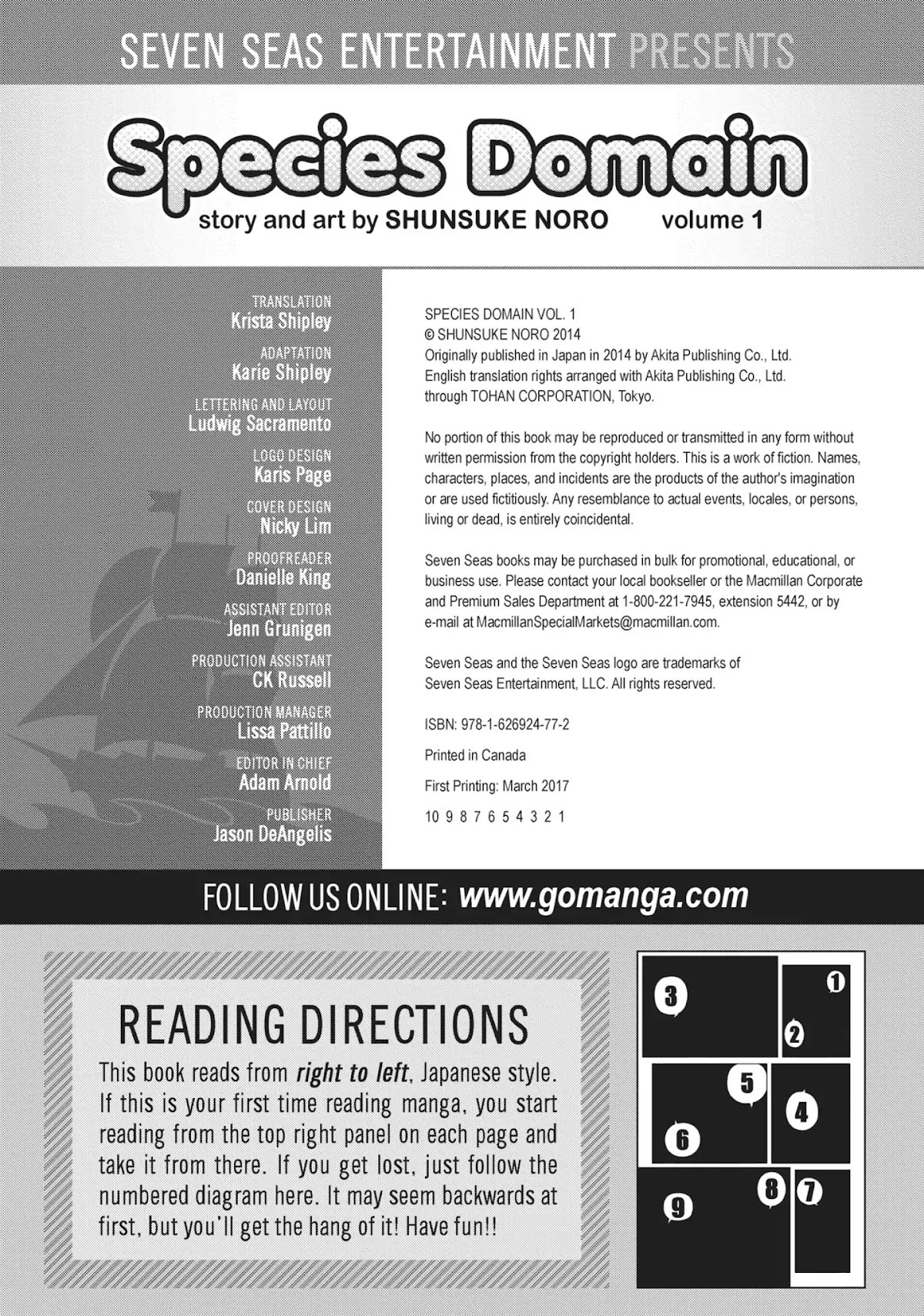 Species Domain Chapter 7.5 page 10 - Vol.1 Species Domain Bonus Manga Chapter 1: Kamamori-san Turns the Tables