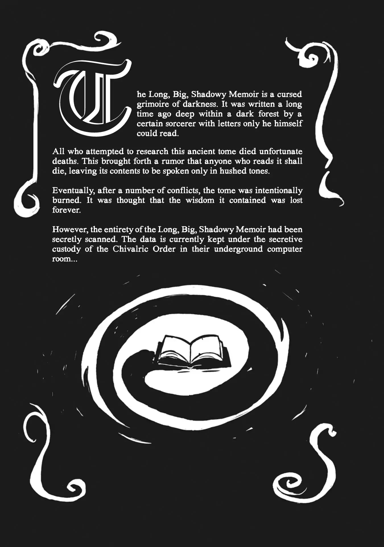 Spectral Wizard Chapter 2 page 1 - Chapter 2: Long, Big, Shadowy Memoir