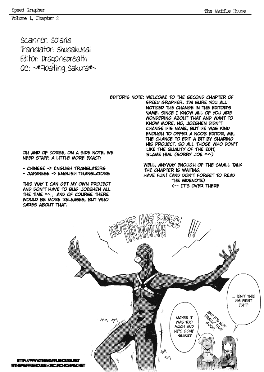 Speed Grapher Chapter 2.2 page 1 - Chapter 2 v2 : Shutter Chance