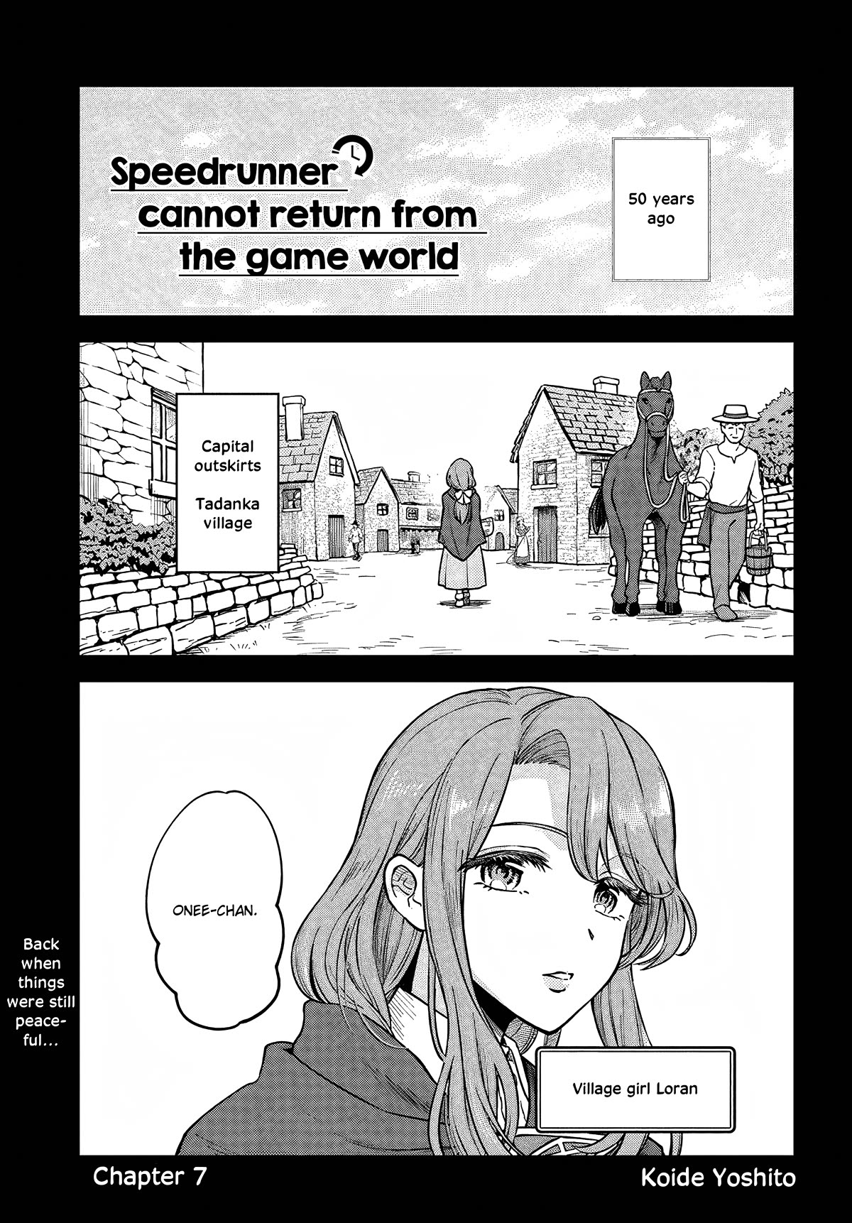 Speedrunner Cannot Return from the Game World Chapter 7 page 1 - Chapter 7