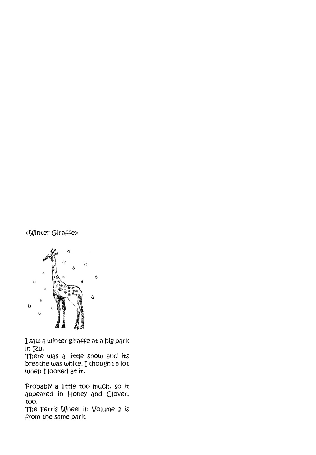 Spica Chapter 1 page 13 - Chapter 1 (v2) : Winter Giraffe