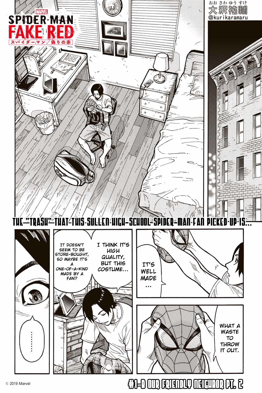 Spider-Man: Fake Red Chapter 1.2 page 1 - Chapter 1.2: Our Friendly Neighbor Pt.2