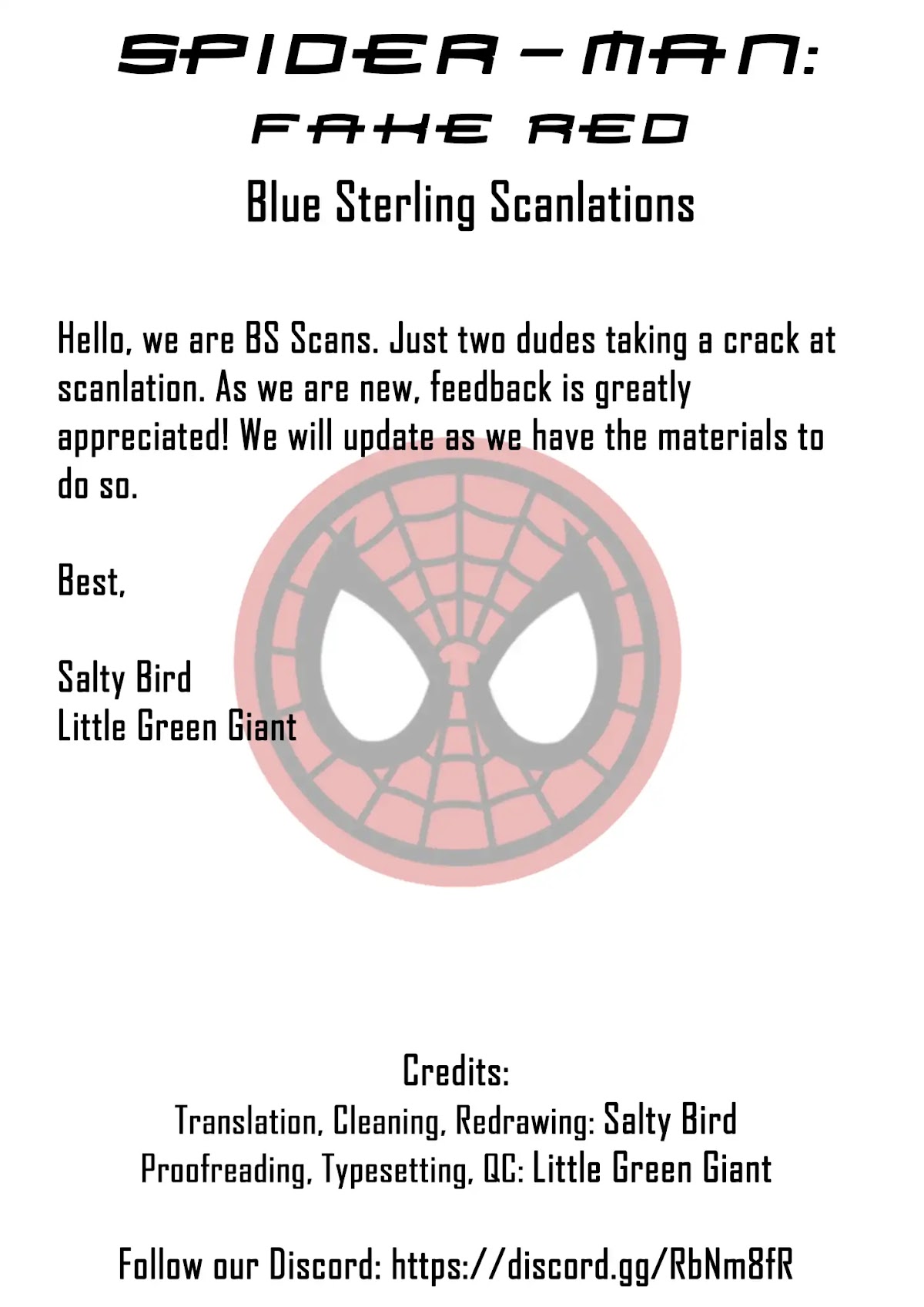 Spider-Man: Fake Red Chapter 1 page 1 - Chapter 1: Our Friendly Neighbor