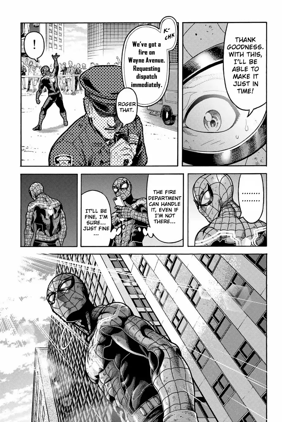 Spider-Man: Fake Red Chapter 5 page 14 - Chapter 5: Hero Work Is Going Great
