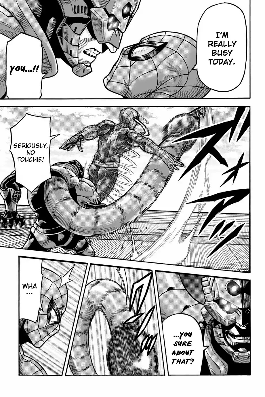 Spider-Man: Fake Red Chapter 5 page 6 - Chapter 5: Hero Work Is Going Great