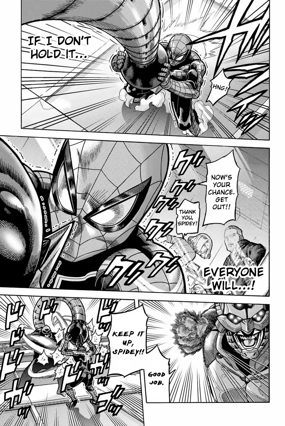 Spider-Man: Fake Red Chapter 5 page 8 - Chapter 5: Hero Work Is Going Great