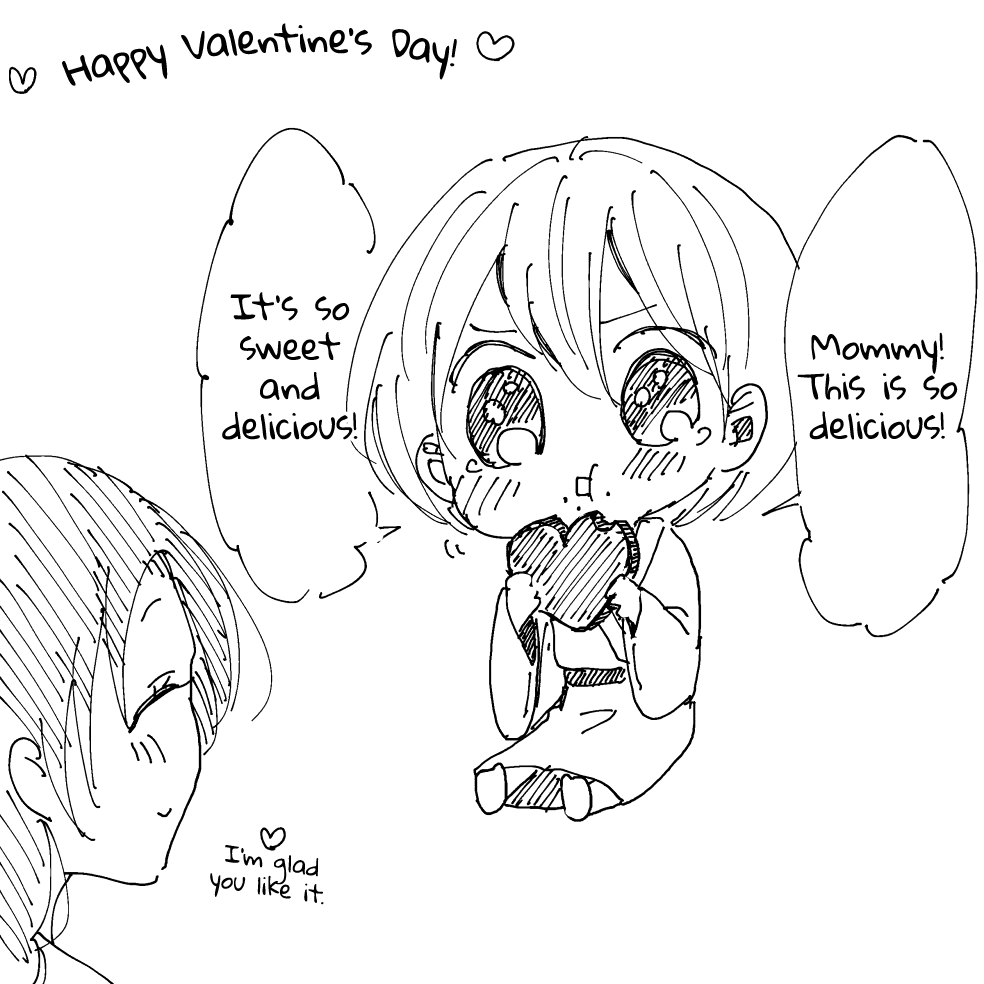 Spirited Away by the Rain Woman Youkai Chapter 19.5 page 1 - Chapter 19.5: Twitter Special: Kotarou's Valentine