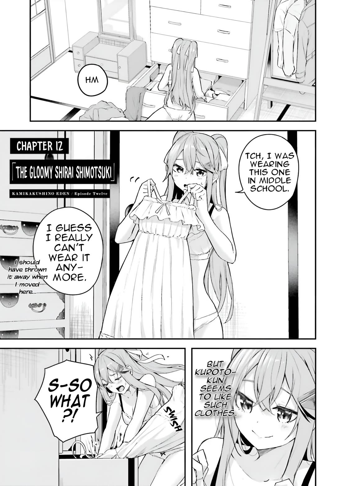 Spirited Away Eden Chapter 12 page 7 - Chapter 12: The Gloomy Shirai Shimotsuki