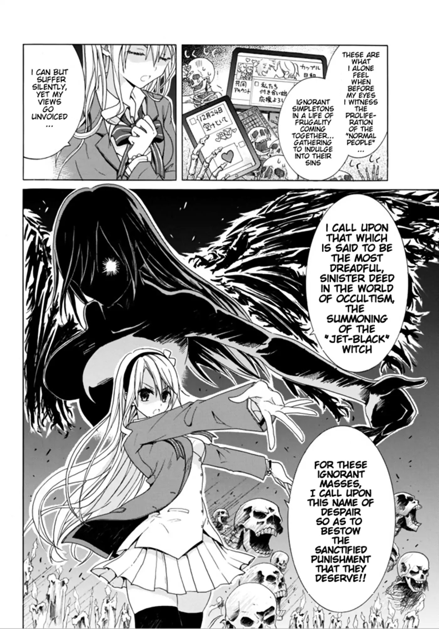 Spring, Summer, and Winter Have Been Cursed! Chapter 1 page 7 - Chapter 1: Jet-black witch