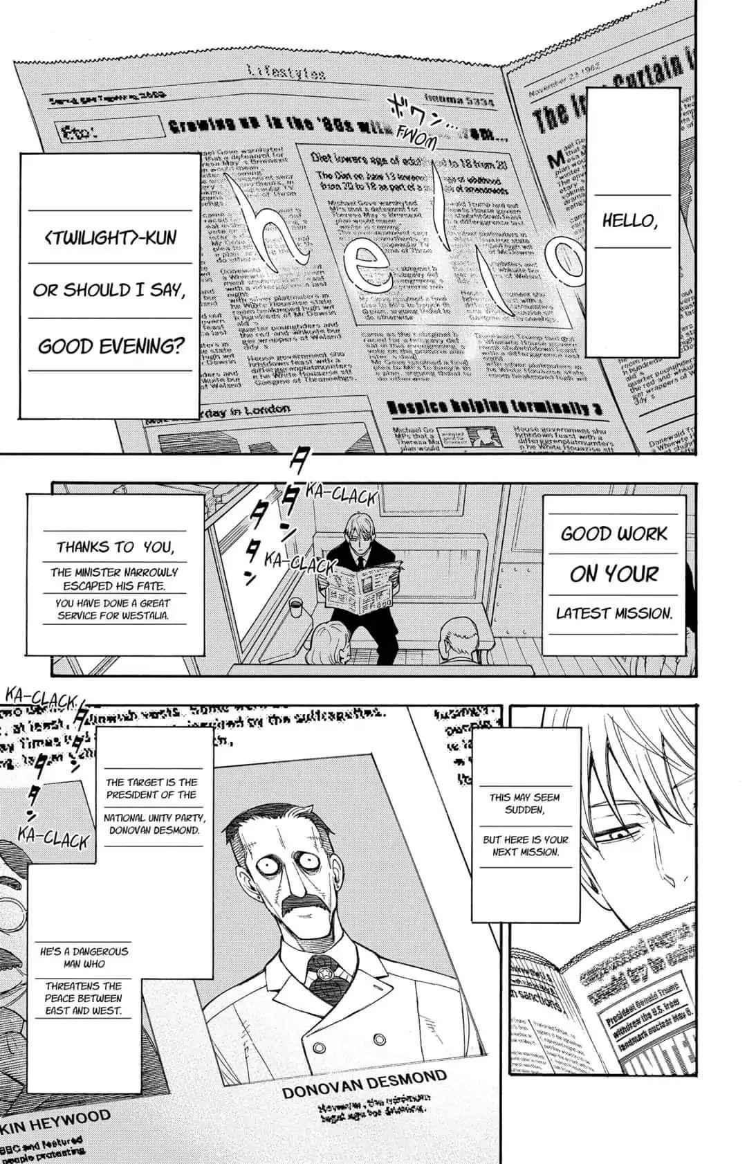 Spy x Family manga, chapter 1, page 13 of 71