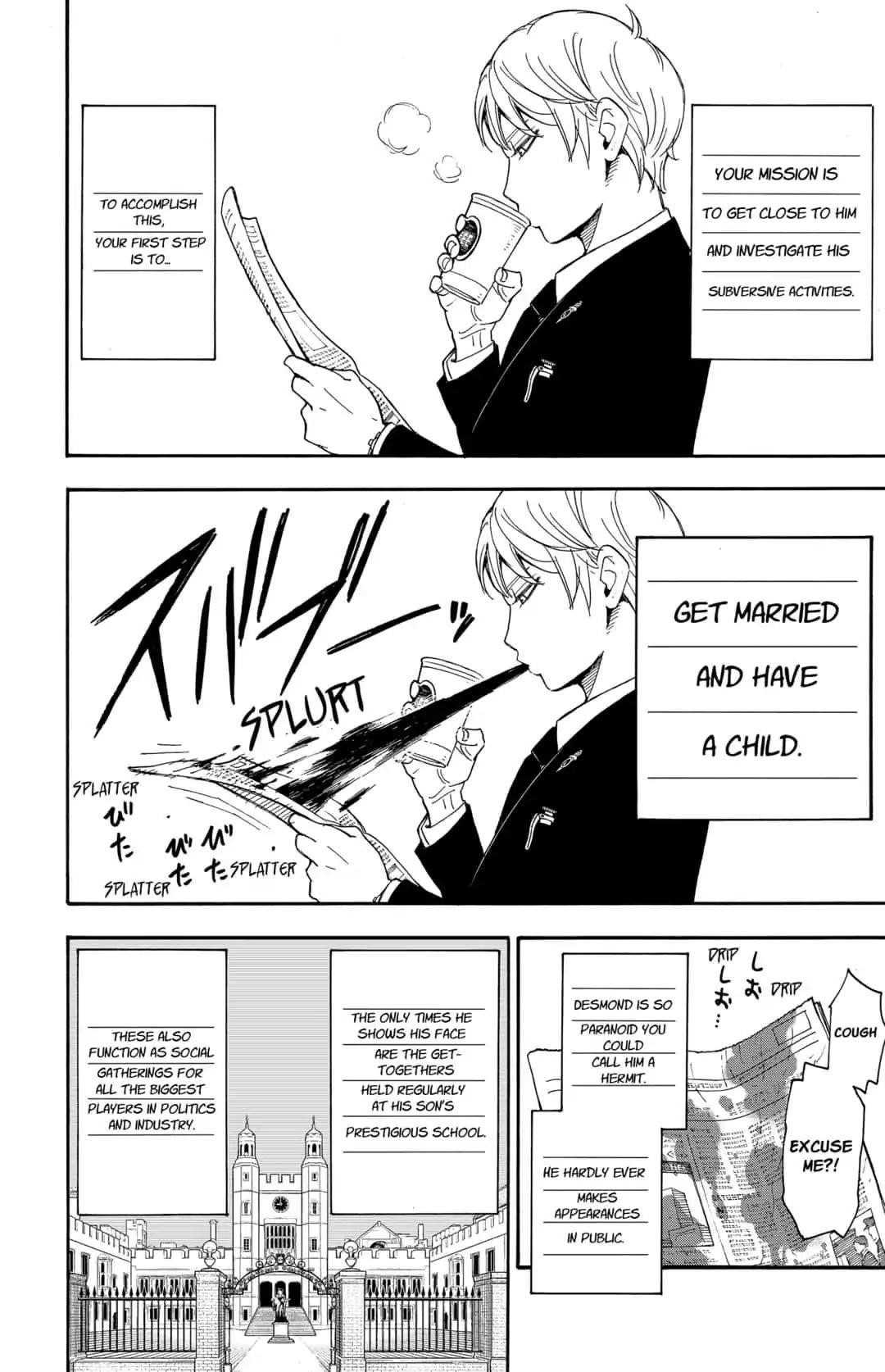 Spy x Family manga, chapter 1, page 14 of 71