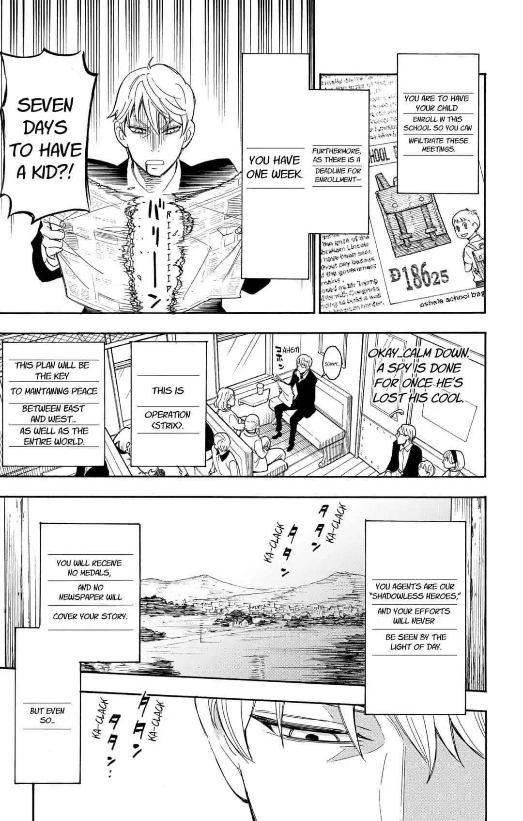 Spy x Family manga, chapter 1, page 15 of 71