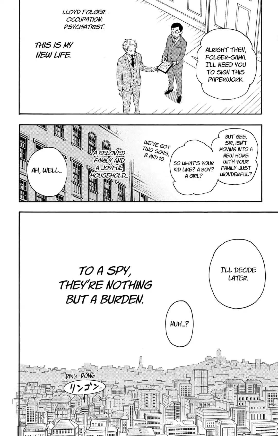 Spy x Family manga, chapter 1, page 18 of 71