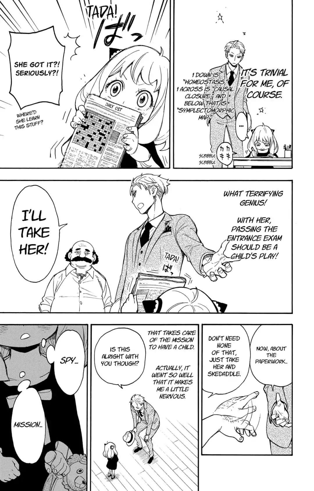 Spy x Family manga, chapter 1, page 23 of 71