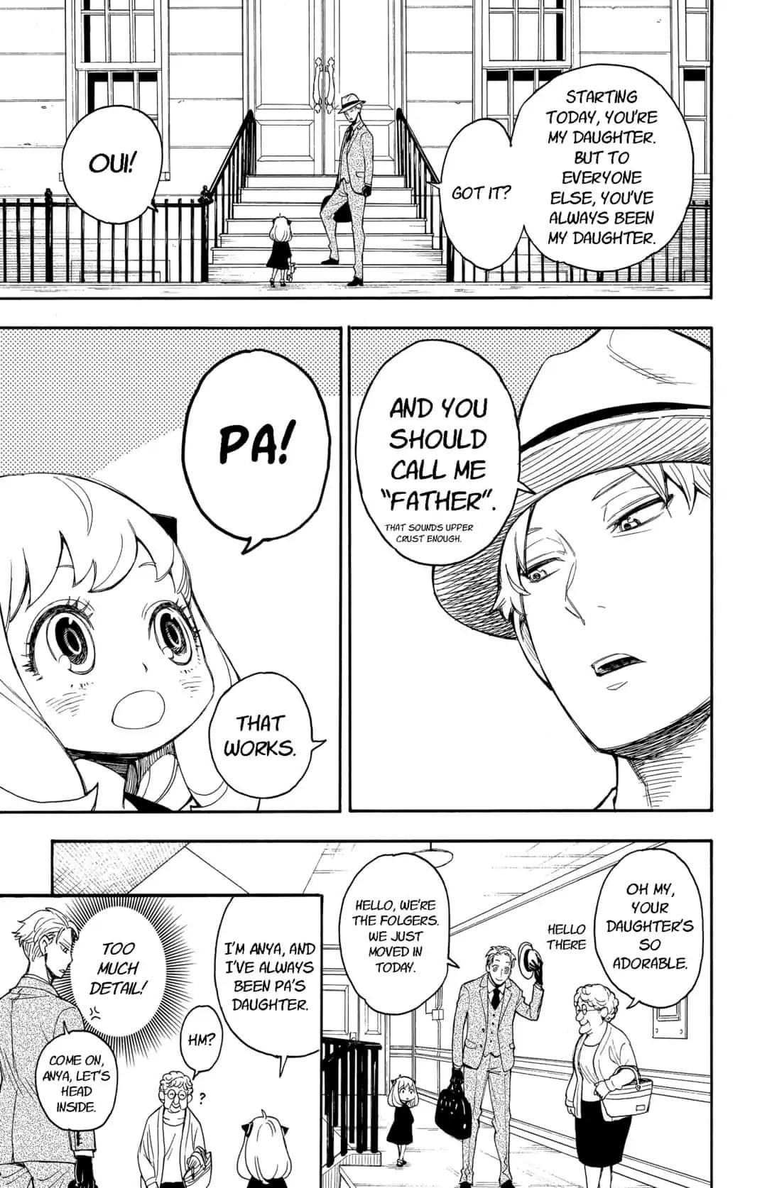 Spy x Family manga, chapter 1, page 25 of 71