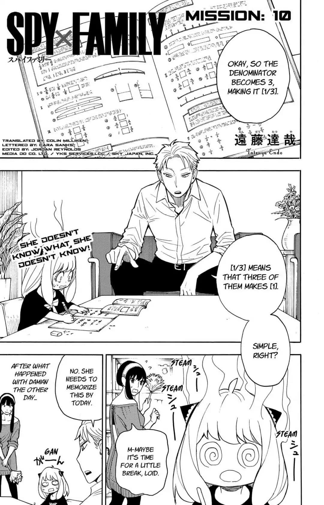 Spy x Family manga, chapter 10, page 2 of 18