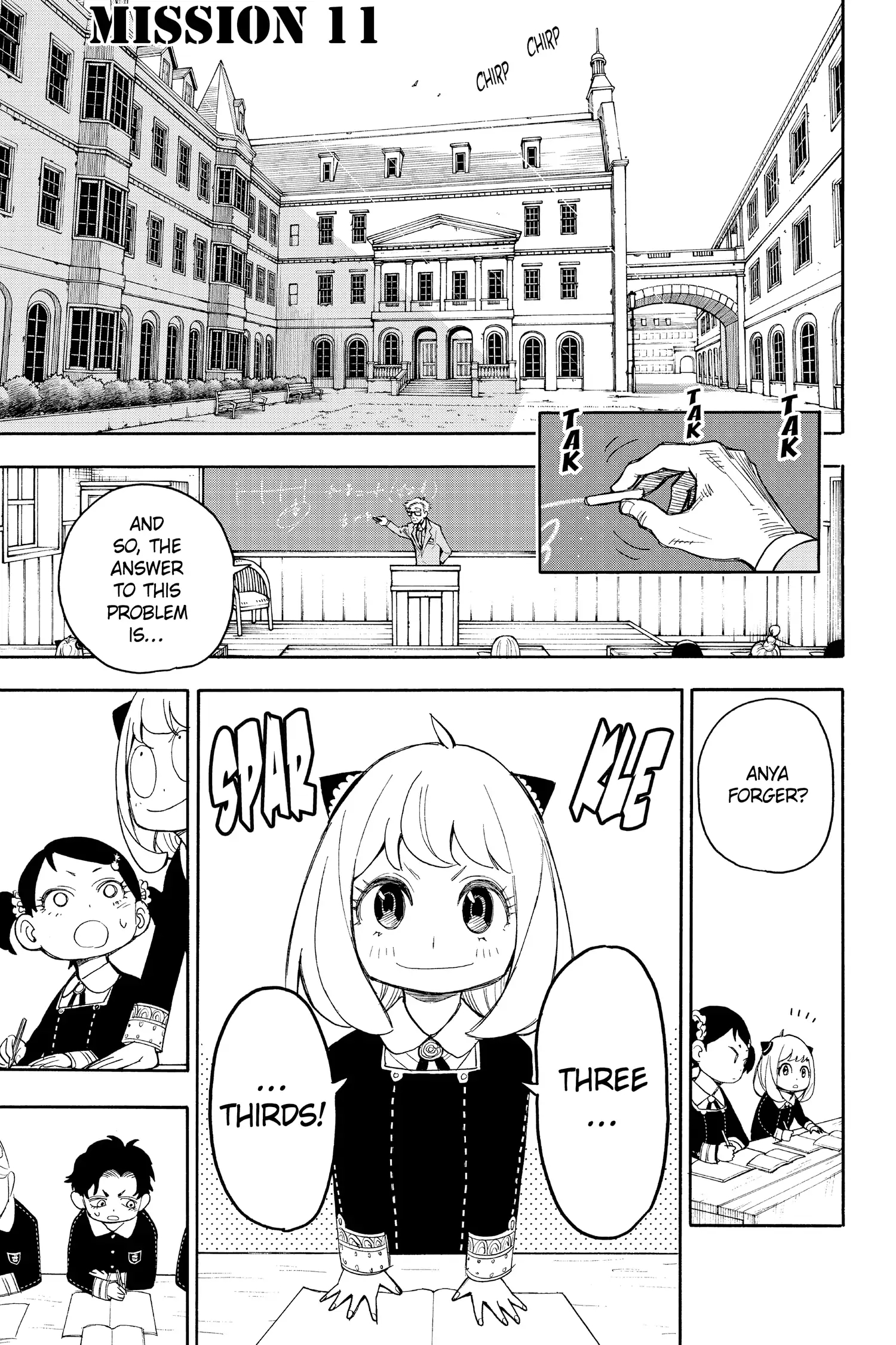 Spy x Family manga, chapter 11, page 1 of 32