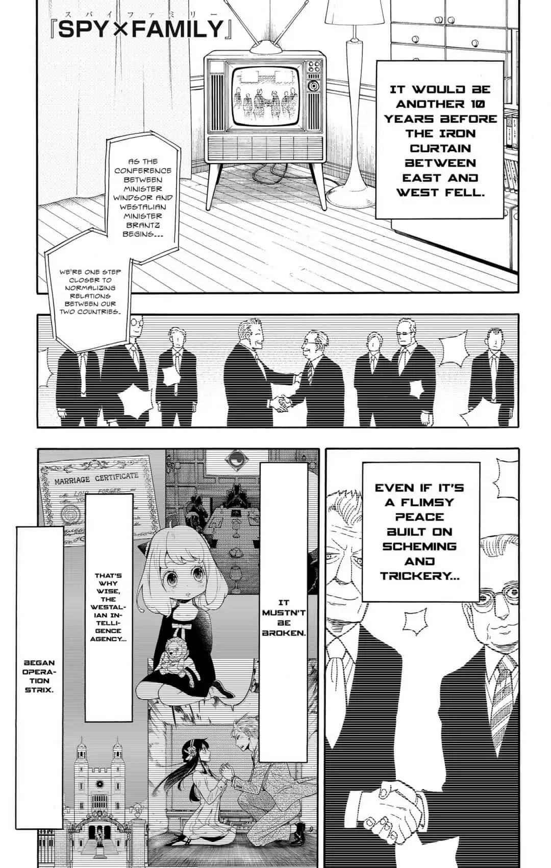 Spy x Family manga, chapter 12, page 1 of 27