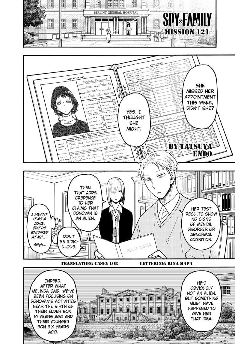 SPY x FAMILY Chapter 121 page 1 - Mission 121