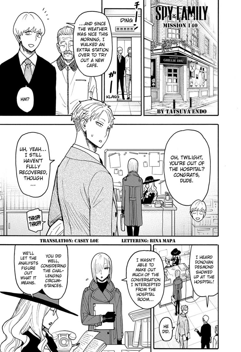 SPY x FAMILY Chapter 140 page 1 - Chapter 140