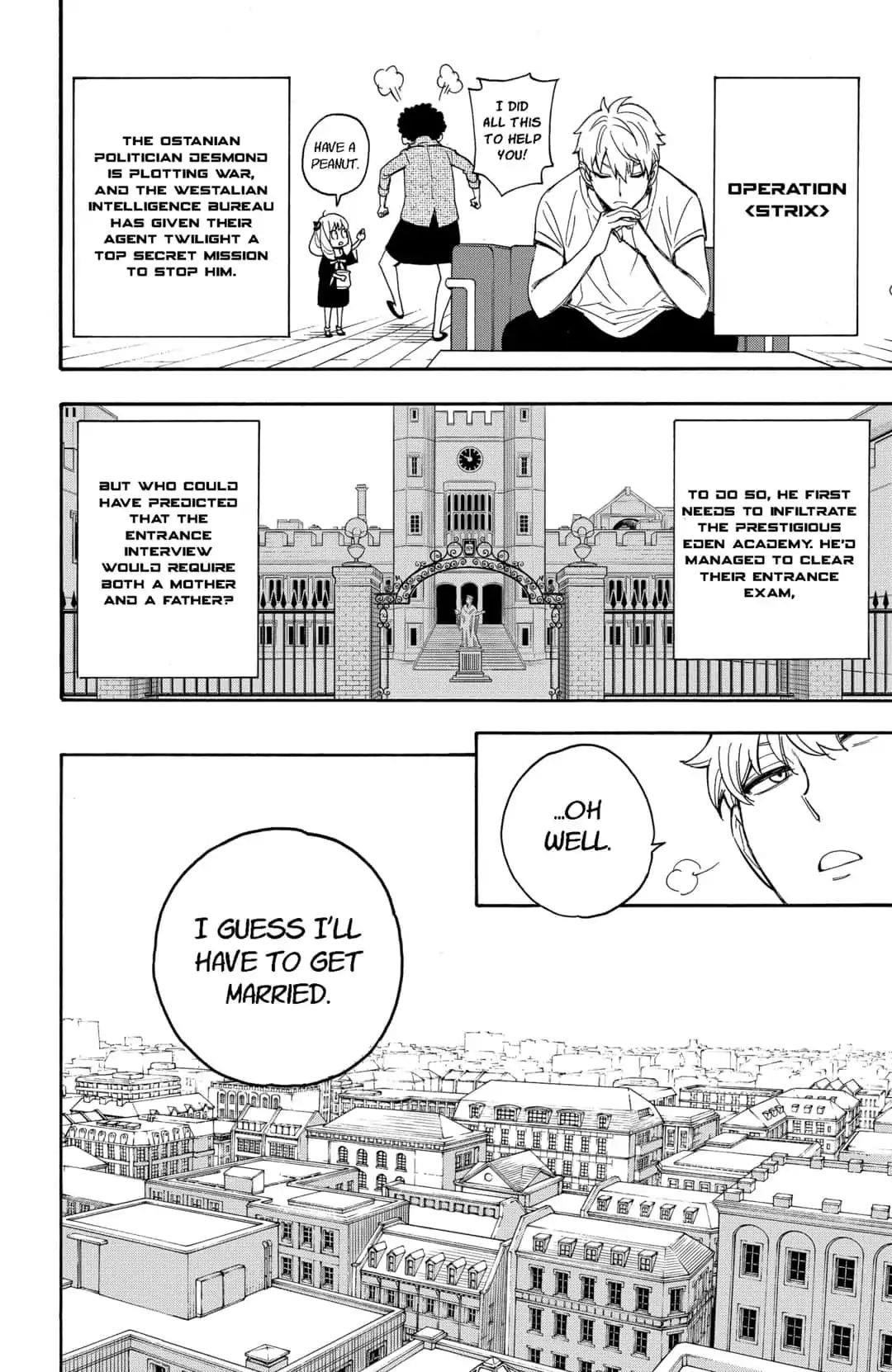 Spy x Family manga, chapter 2, page 2 of 55