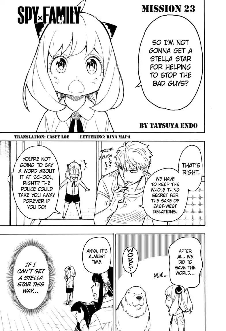 Spy x Family manga, chapter 23, page 1 of 22