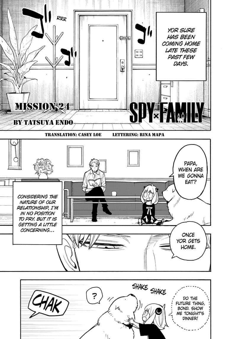 Spy x Family manga, chapter 24, page 1 of 25