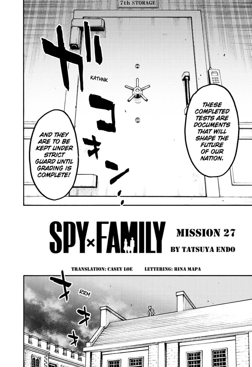 Spy x Family manga, chapter 27, page 2 of 25