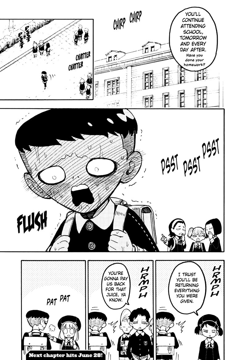 Spy x Family manga, chapter 28, page 23 of 23