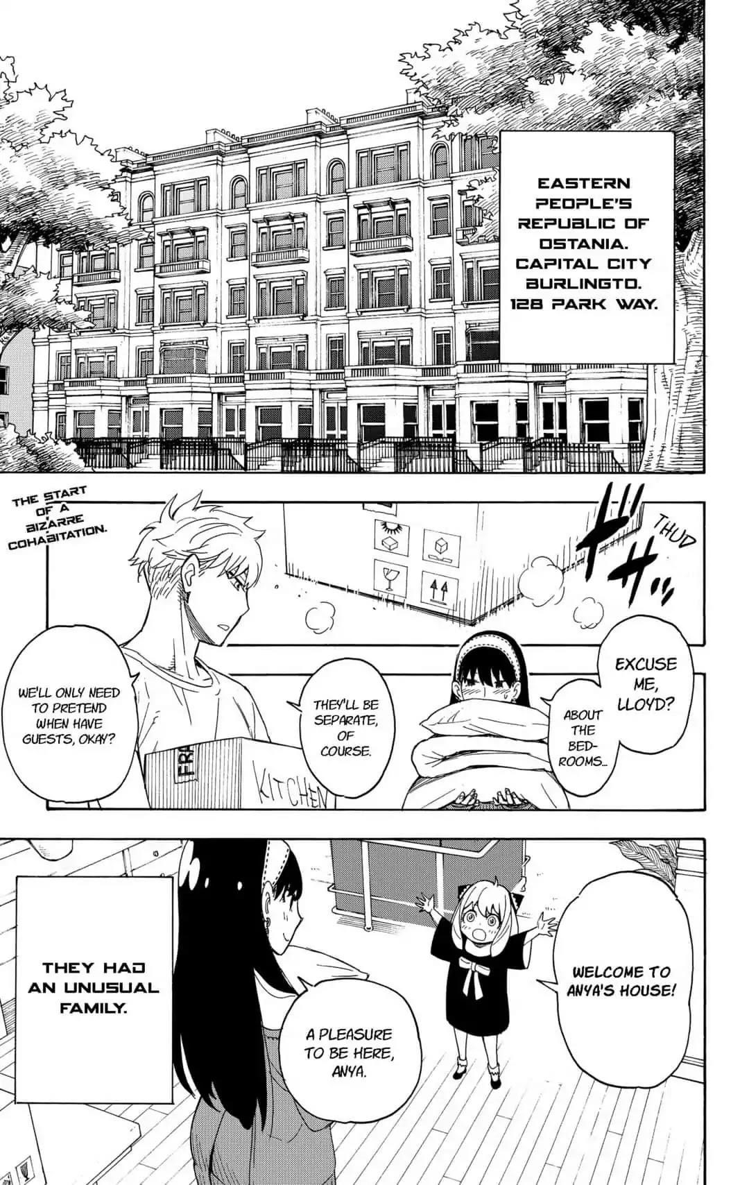 Spy x Family manga, chapter 3, page 1 of 27