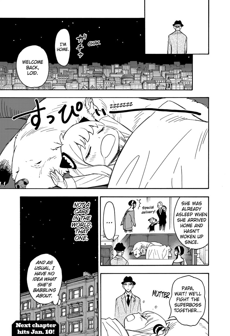 Spy x Family manga, chapter 38, page 23 of 23