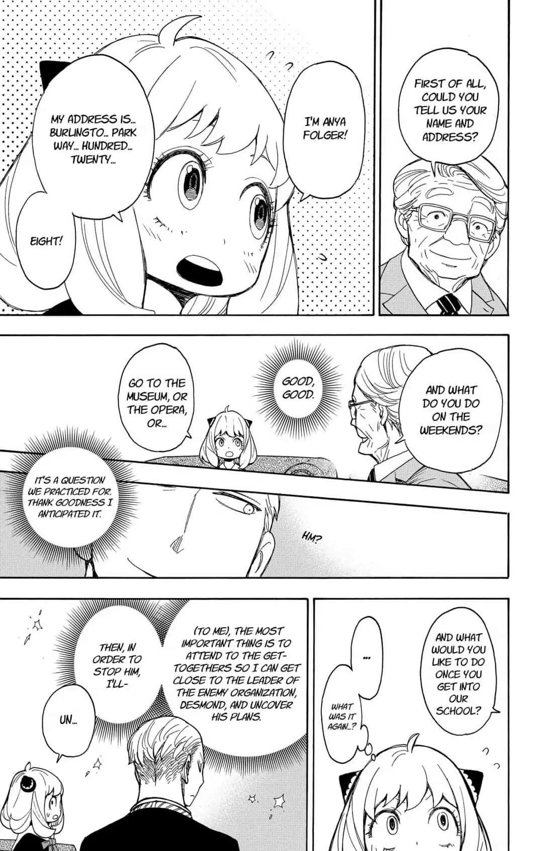 Spy x Family manga, chapter 5, page 11 of 25