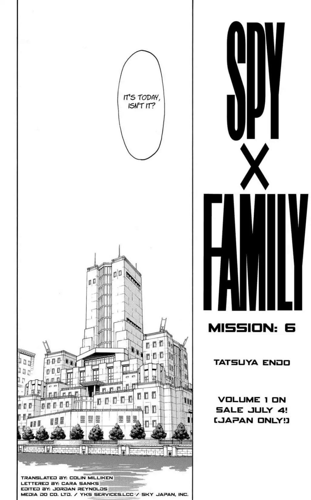 Spy x Family manga, chapter 6, page 2 of 25