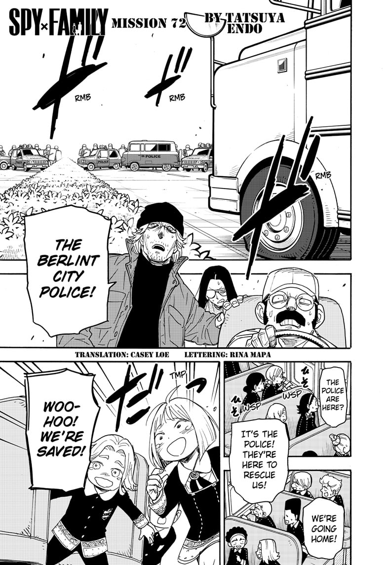 Spy x Family manga, chapter 72, page 1 of 25
