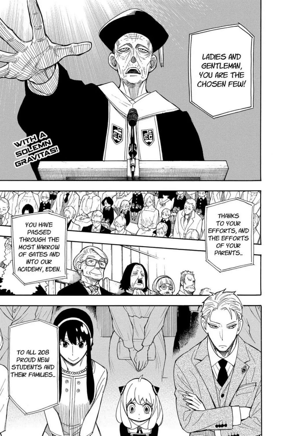 Spy x Family manga, chapter 8, page 1 of 27