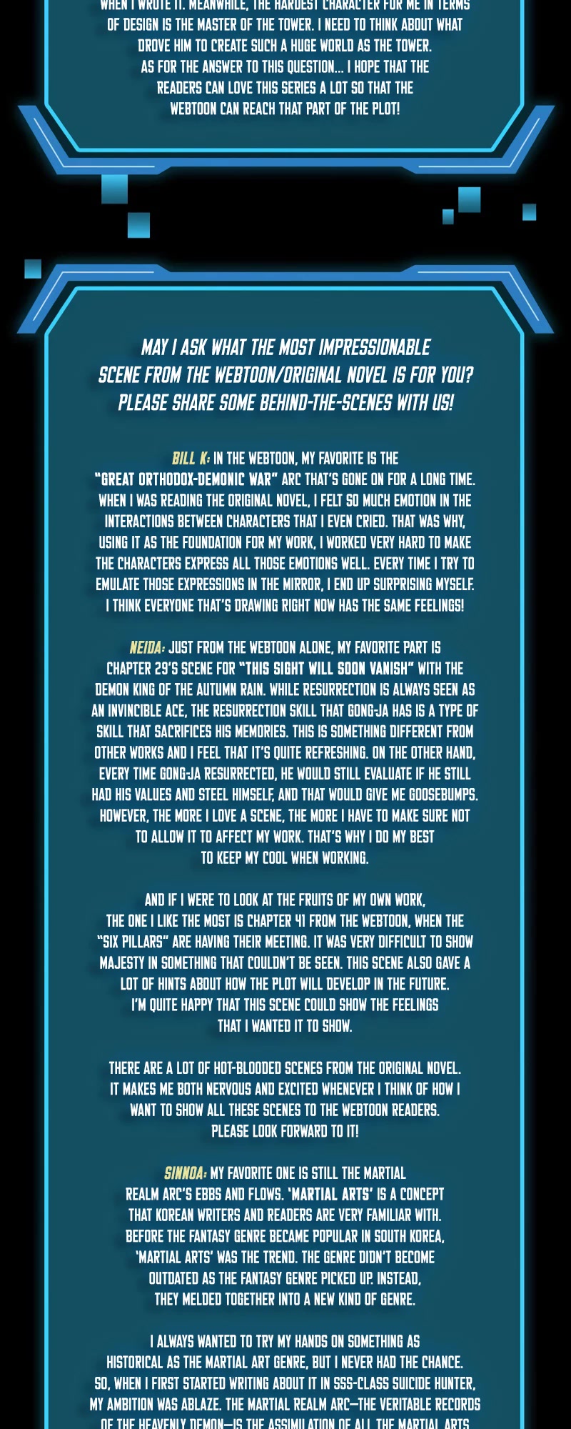 SSS-Class Suicide Hunter Chapter 80.5 page 4 - Chapter 80.5: Author Interview