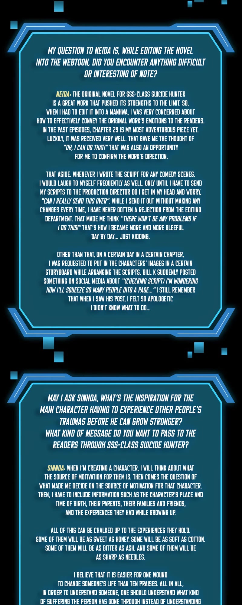 SSS-Class Suicide Hunter Chapter 80.5 page 8 - Chapter 80.5: Author Interview