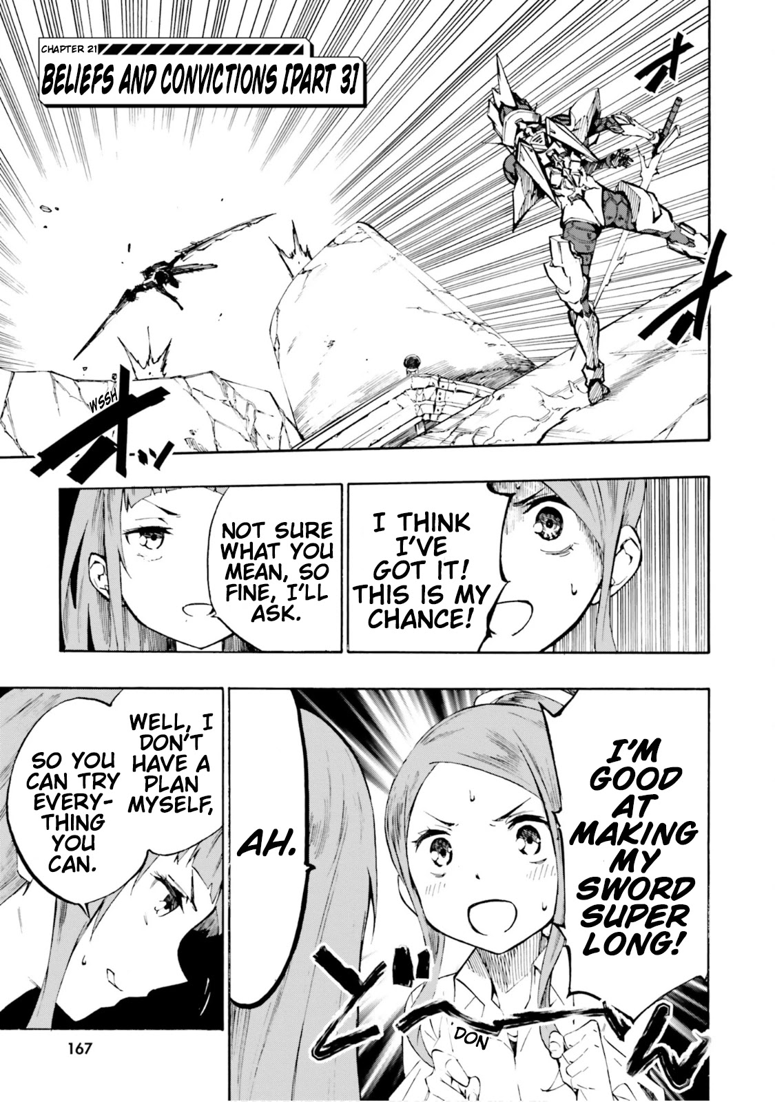 SSSS.GRIDMAN: Hime & Samurai Chapter 21 page 3 - Chapter 21: Beliefs and Convictions [Part 3]