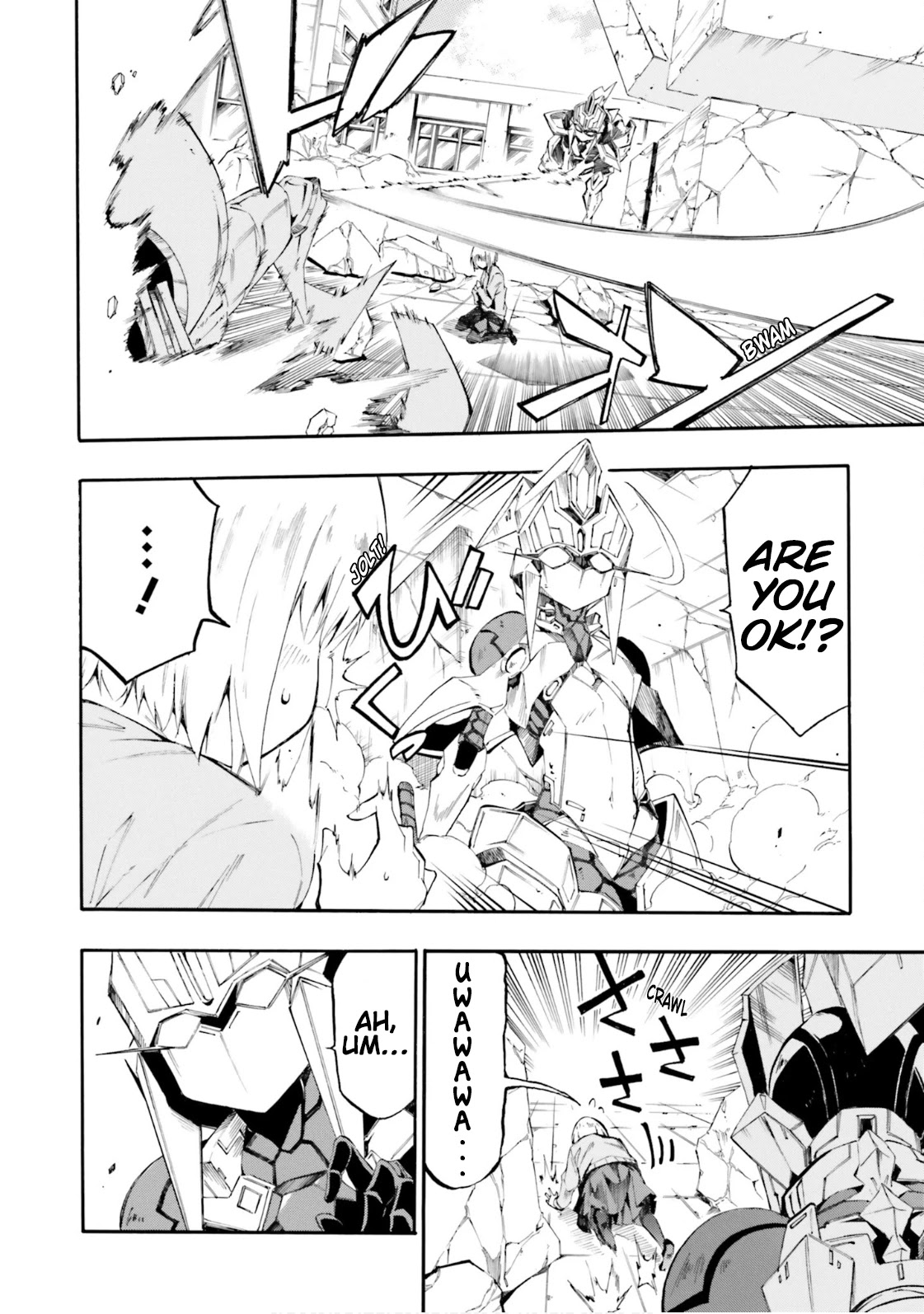 SSSS.GRIDMAN: Hime & Samurai Chapter 4 page 11 - Chapter 4: Rescue and Heartthrob [Part 2]