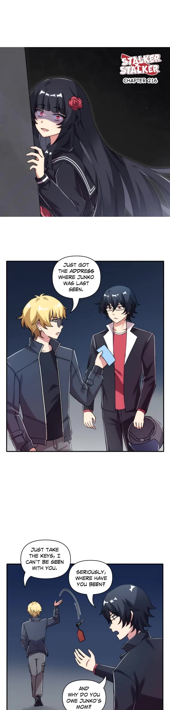 Stalker x Stalker Chapter 216 page 1 - Chapter 216: (S3) Episode 216